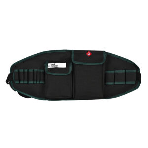 PAHAL Tool Belt for Electrician, Carpenter, Construction Worker-Adjustable Utility Tool Belt,Waist Pouch,Garden Apron, Length-24 Inch Black