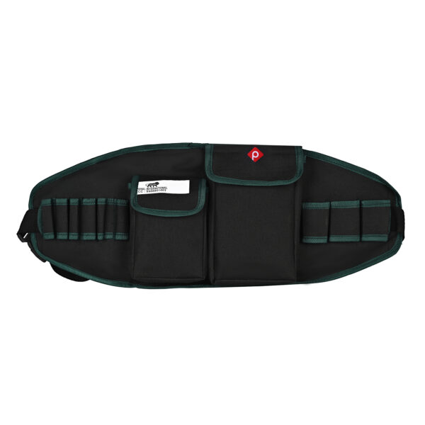 PAHAL Tool Belt for Electrician, Carpenter, Construction Worker-Adjustable Utility Tool Belt,Waist Pouch,Garden Apron, Length-24 Inch Black