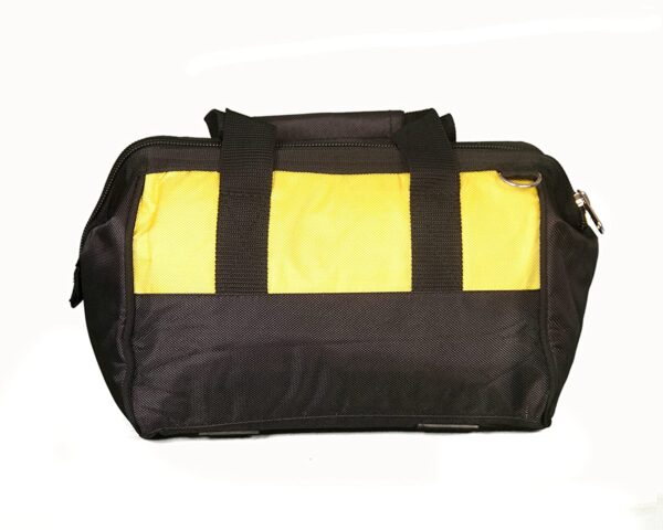 PAHAL Tool Bag with Multipurpose Tool Storage | Durable Nylon Water Resistant Bag | 12 Inch Bag for Electricians Plumbers & Technicians | Tool Organiser | For all Hand & Power Tools Yellow Black - Image 3