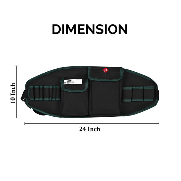 PAHAL Tool Belt for Electrician, Carpenter, Construction Worker-Adjustable Utility Tool Belt,Waist Pouch,Garden Apron, Length-24 Inch Black - Image 5