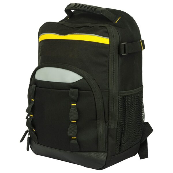 PAHAL Heavy Duty Fabric Tool Bag Back Pack (Yellow & Black) for Electrician Technician Service Engineer