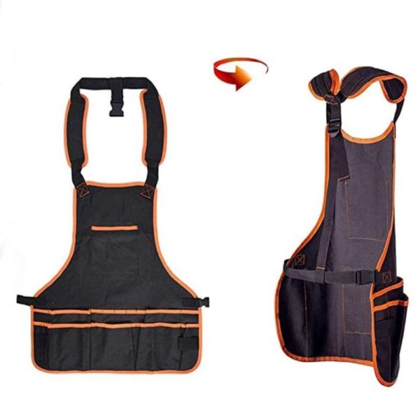 PAHAL Tool Apron Tool Bag Garden Apron Work Apron with Pockets Adjustable Size Fits Men and Women Size-60X60cm - Image 2