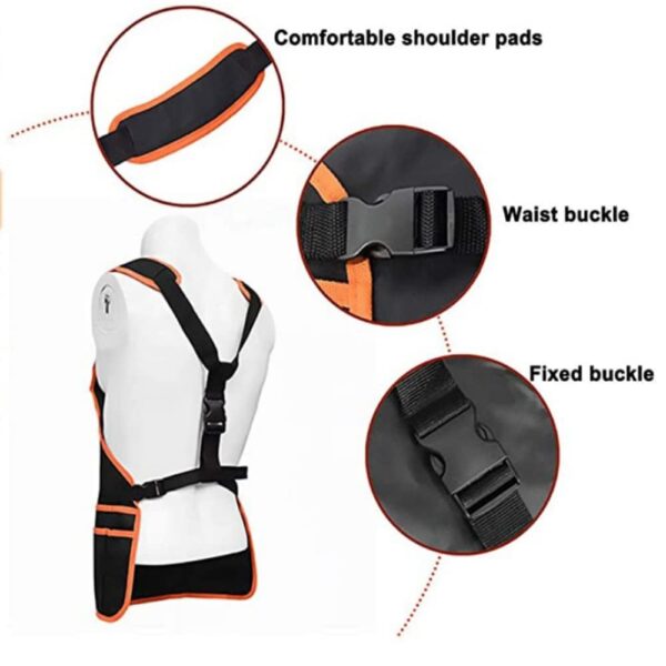 PAHAL Tool Apron Tool Bag Garden Apron Work Apron with Pockets Adjustable Size Fits Men and Women Size-60X60cm - Image 4