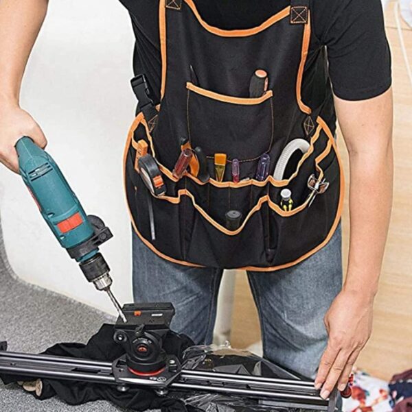 PAHAL Tool Apron Tool Bag Garden Apron Work Apron with Pockets Adjustable Size Fits Men and Women Size-60X60cm - Image 6