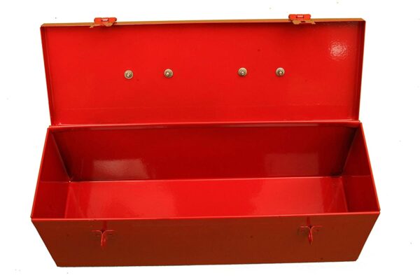 Pahal Metal Tool Box, 12 Inches, Red - Image 3