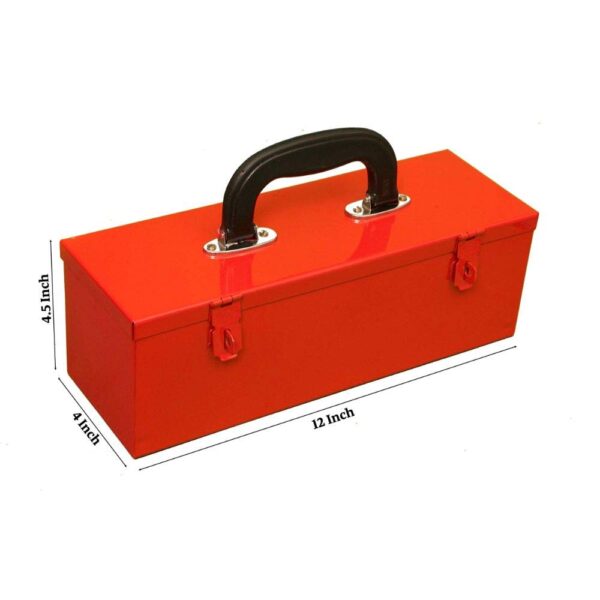 Pahal Metal Tool Box, 12 Inches, Red - Image 4