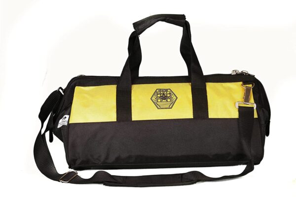 PAHAL Electrician Plumber Technician Line man Multipurpose Tool Storage bag Heavy Duty Yellow/Black Nylon 18 Inch 8 Pockets - Image 2