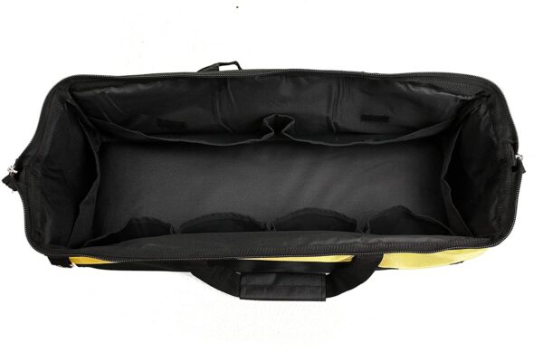PAHAL Tools Bag Electrician Technician Plumber Carpenter Heavy Duty Wide Open Top Mouth Water Resistance Long 24 Inch/ 60 Cm (Yellow-Black) - Image 4
