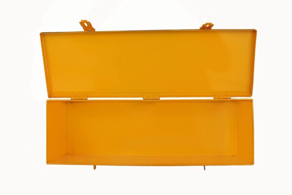 PAHAL Tool Box Metal Single Compartment Portable Heavy Duty For Electrician Plumber Technician Carpenter Domestic Yellow length 16 Inch - Image 3