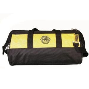 PAHAL Electrician Plumber Technician Line man Multipurpose Tool Storage bag Heavy Duty Yellow/Black Nylon 18 Inch 8 Pockets