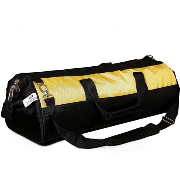 PAHAL Tools Bag Electrician Technician Plumber Carpenter Heavy Duty Wide Open Top Mouth Water Resistance Long 24 Inch/ 60 Cm (Yellow-Black)