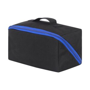 PAHAL Tool Bag, 10" Wide Mouth Utility Tool Bag with Zipper, Heavy Duty Tool Storage Bag, Multipurpose Tool Case Small Tool Bag for Organizer