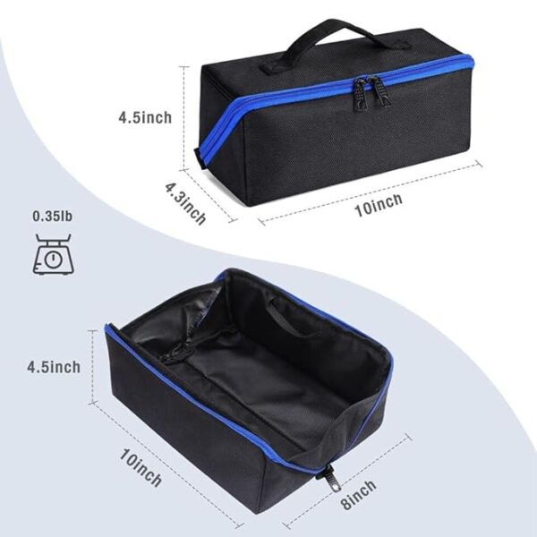 PAHAL Tool Bag, 10" Wide Mouth Utility Tool Bag with Zipper, Heavy Duty Tool Storage Bag, Multipurpose Tool Case Small Tool Bag for Organizer - Image 6