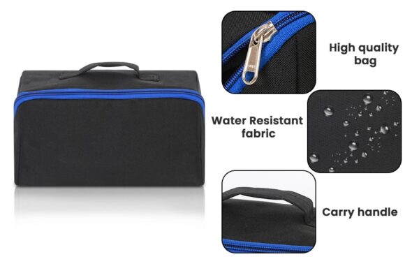 PAHAL Tool Bag, 10" Wide Mouth Utility Tool Bag with Zipper, Heavy Duty Tool Storage Bag, Multipurpose Tool Case Small Tool Bag for Organizer - Image 8