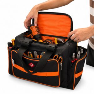 PAHAL TOOL BAG ELECTRCIAN, SERVICE ENGINEER, CAR WASHING KIT, AC TECHNICIAN, PLUMBER, CARPANTER HEAVY DUTY BAG (ORANGE)