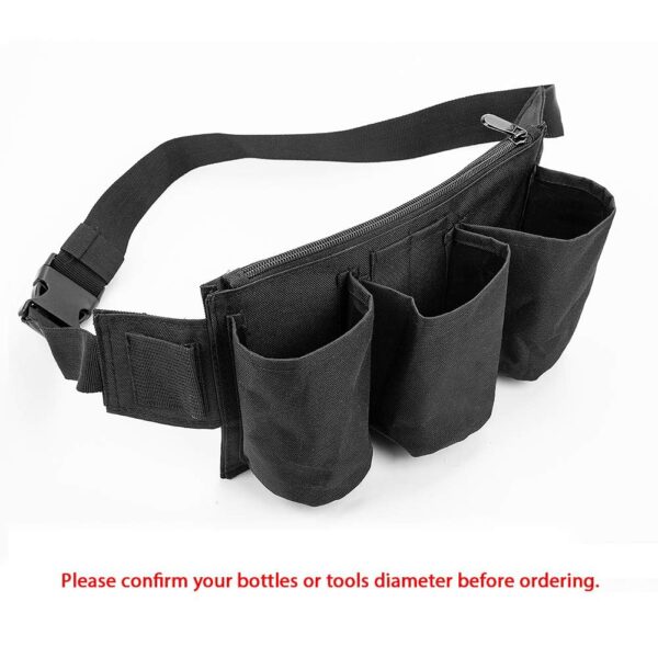 PAHAL Tool Pouch, Waist Tools Bag Belt, Bottle Holster, Heavy Duty Working Tool Apron for Janitorial, Custodial, Housekeeping, Cleaning - Image 2