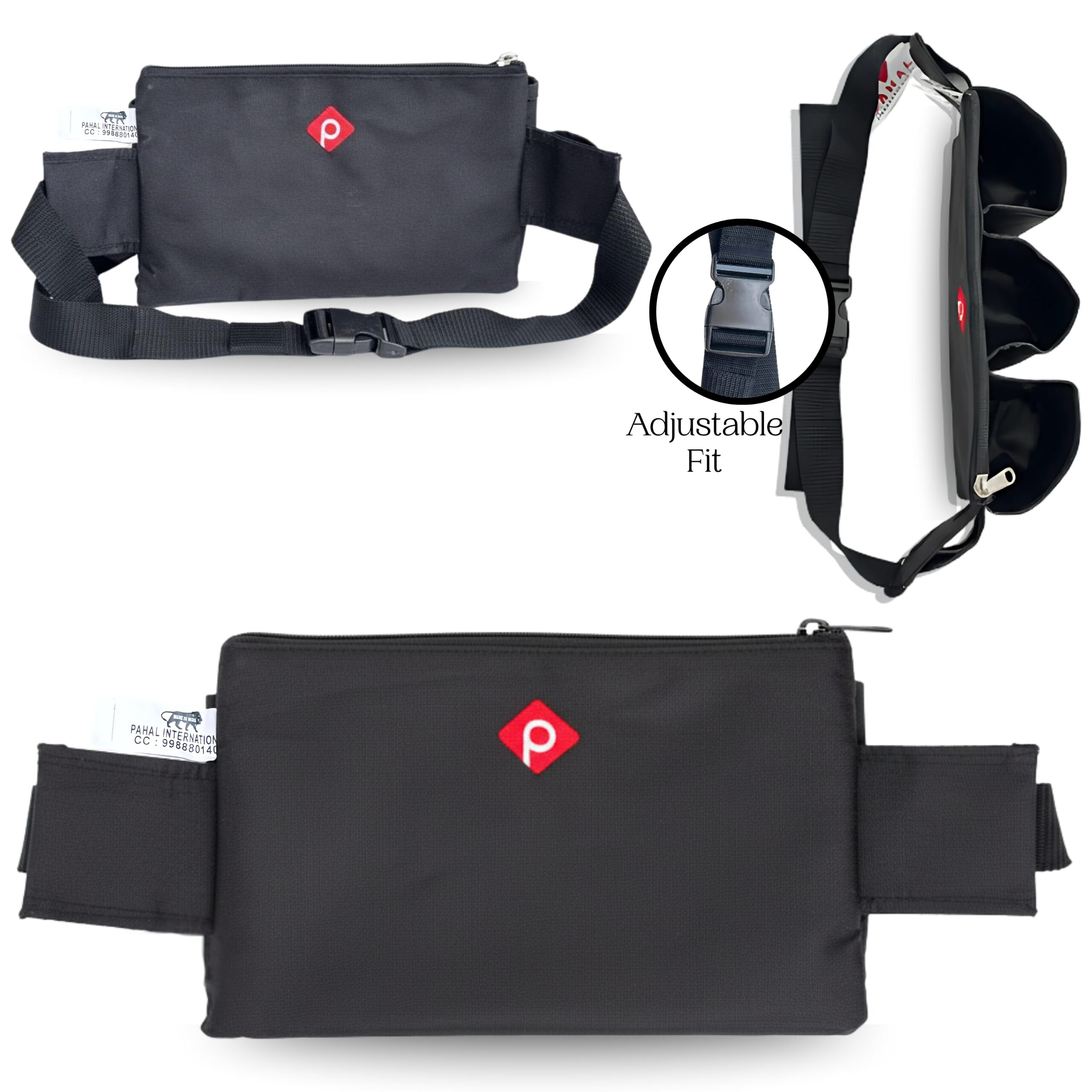 PAHAL Tool Pouch, Waist Tools Bag Belt, Bottle Holster, Heavy Duty Working Tool Apron for Janitorial, Custodial, Housekeeping, Cleaning - Image 2