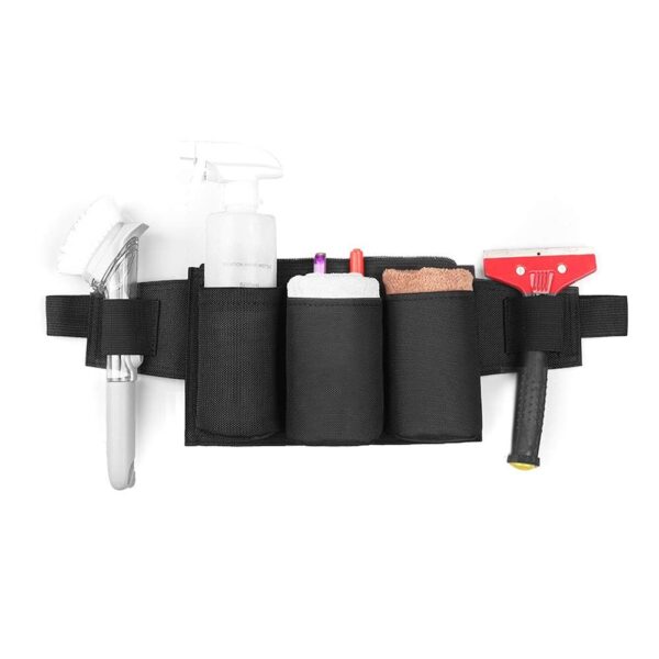 PAHAL Tool Pouch, Waist Tools Bag Belt, Bottle Holster, Heavy Duty Working Tool Apron for Janitorial, Custodial, Housekeeping, Cleaning - Image 4