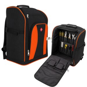 PAHAL Professional Tool Backpack Heavy Duty | Large Capacity Tool Storage Backpack for Electrician, Technician, Carpenter & Field Service Use