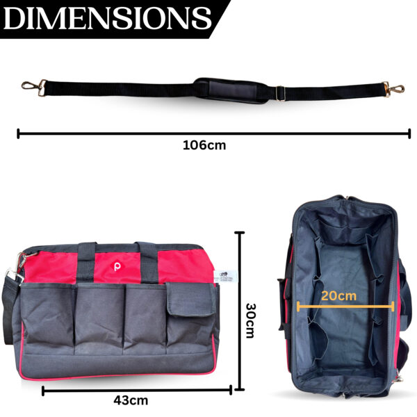 PAHAL Tool Bag Heavy duty Nylon with Pockets Warranty 6 Months - Image 5
