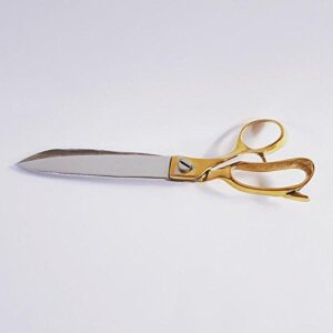 Pahal 12 Inch Tailor Scissors with Brass Handle – Heavy Duty Fabric Cutting Shears